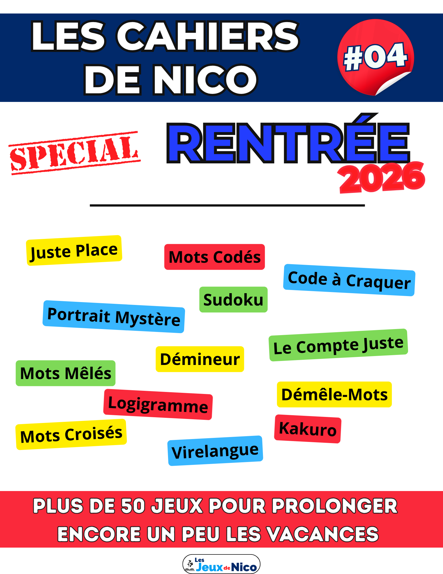 Couverture du Cahier de Nico en cours
